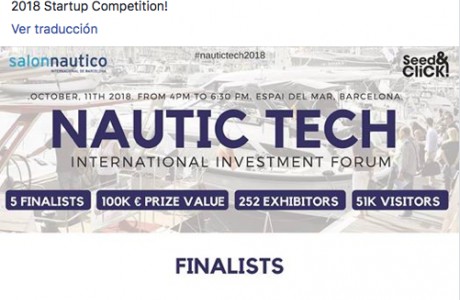 Fanautic una de las 5 empresas finalistas en el Foro Internacional de Inversión NAUTIC Tech 2018 - club de navegación club nautico alquiler de embarcaciones